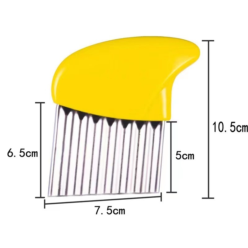 Food grade Crinkle Potato cutter with home and kitchen  Stainless Steel Manual and plastic handle Crinkle Cutting Knife