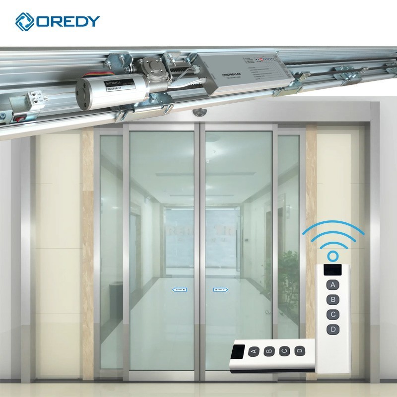 OREDY 300KG Heavy duty automatic sliding door mechanism system control unit for for shopping mall entrance hospital