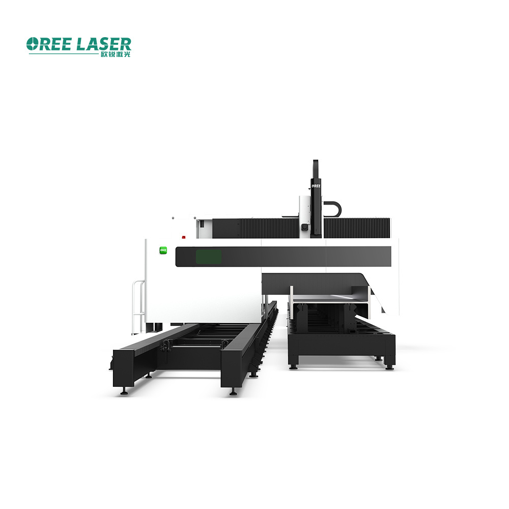 Automatic Tube Pipe Fiber H Beam Profile/ Angle Steel /Channel Steel Laser Cutting Machine 2000w