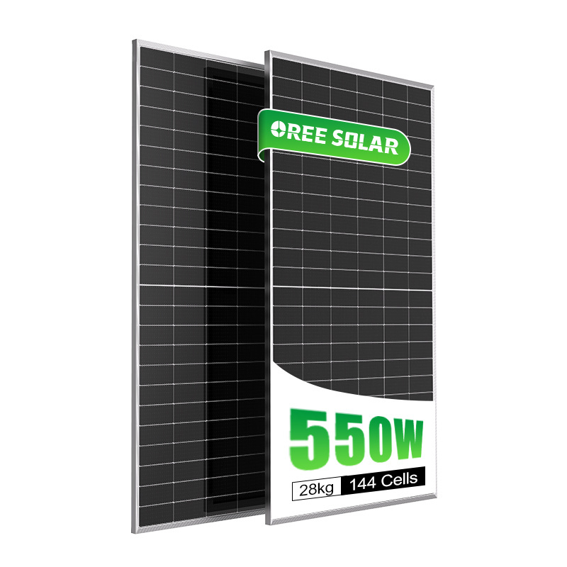 540W Panneau Solaire Half Cut Monocrystalline PERC Price PV Solar Panel Panels 550W Solar