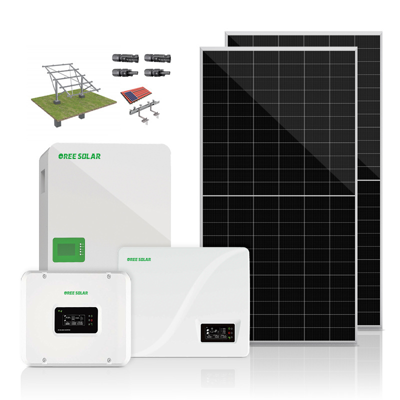 Distributors Home Station 5000W Solar Panels 5kw Solar System Solar Photovoltaic Power Plant Off-grid 10kw Energy 10000 Watt