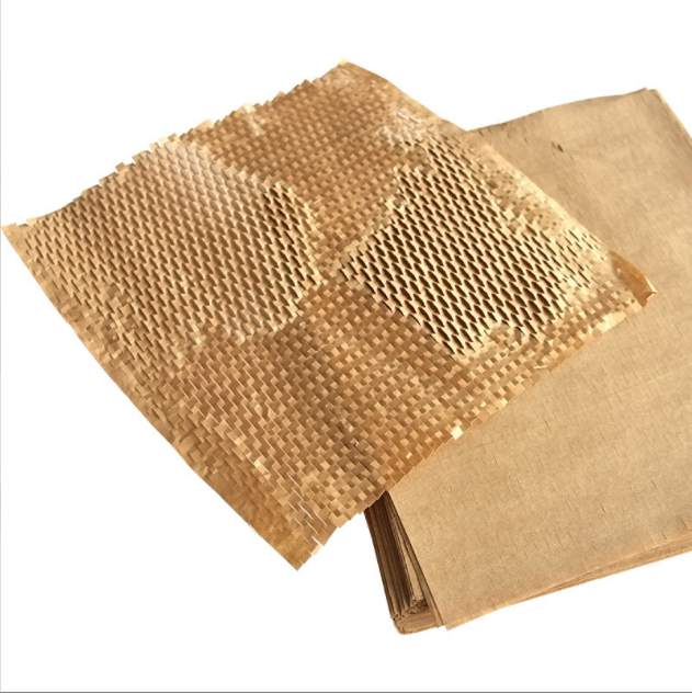 Recyclable Honeycomb Packaging Paper White Honeycomb Cushion Paper Roll Brown Honeycomb Kraft Paper