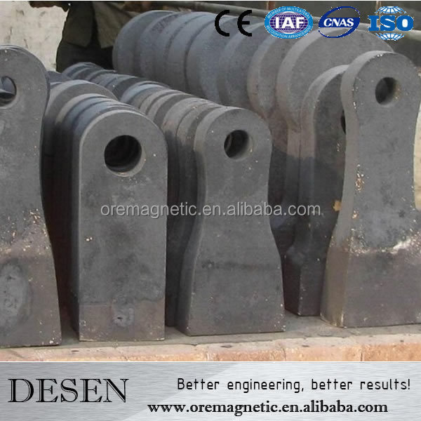 Hammer crusher machine wear parts for sale