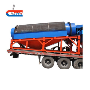 Alluvial gold wash trommel plant / mobile mini gold trommel for sale from china