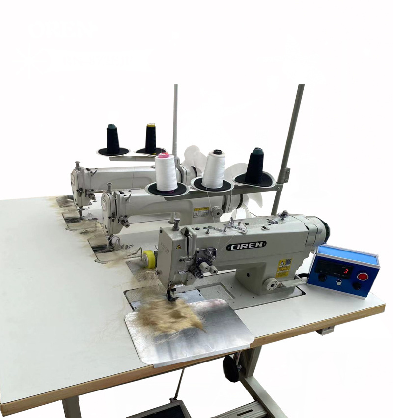 wig periwig hairpiece double needle lockstitch three machine head weft machine wig sewing machine  RN872-JF