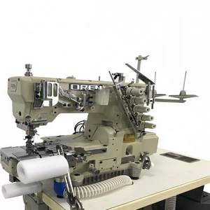 Domestic Three Needle Industrial High-speed Interlock Sewing Machine with flat-bed machine body RN9300-TQ