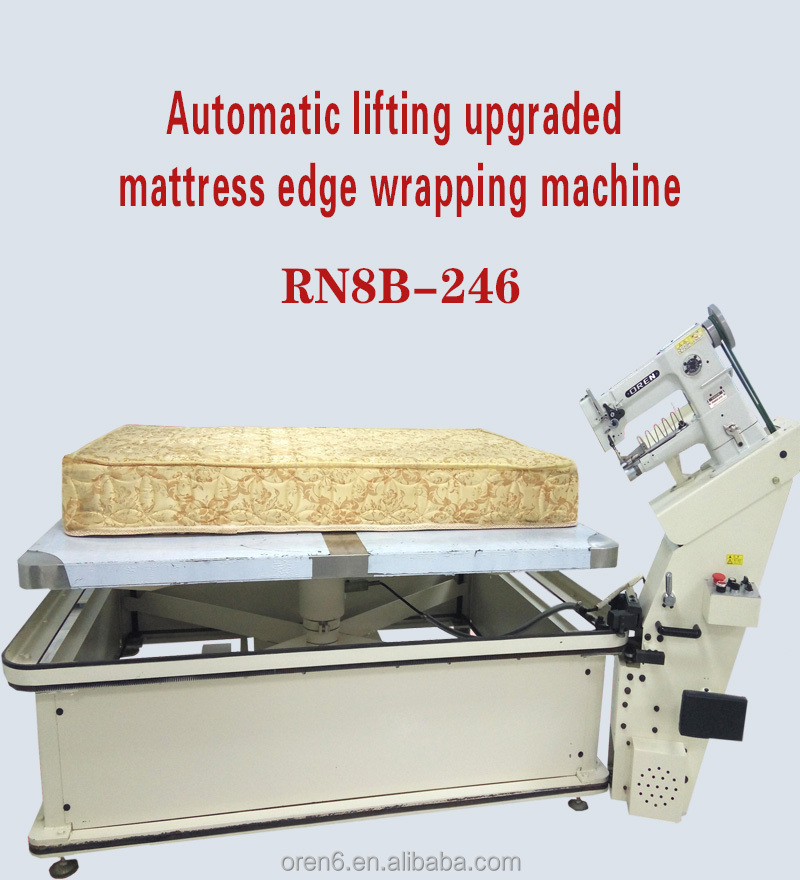 OREN Small mouth big shuttle mattress edge machine Automatic lifting sewing machine   RN8B-246WB