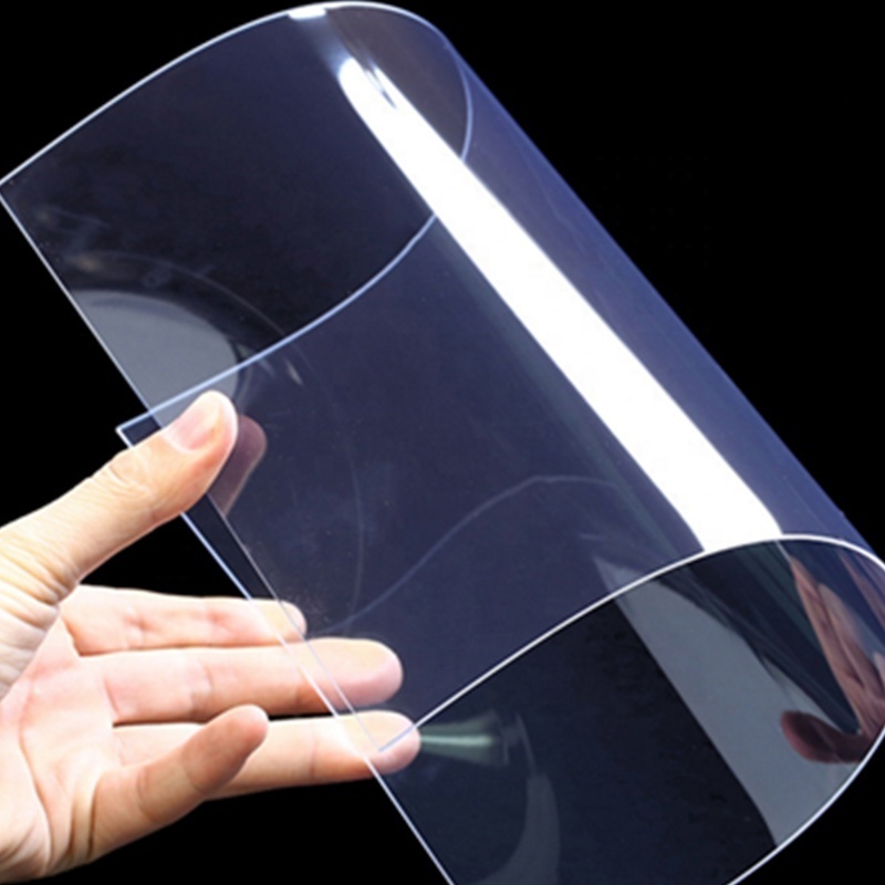 China supplier hard pvc clear plastic sheet for folding thermoforming