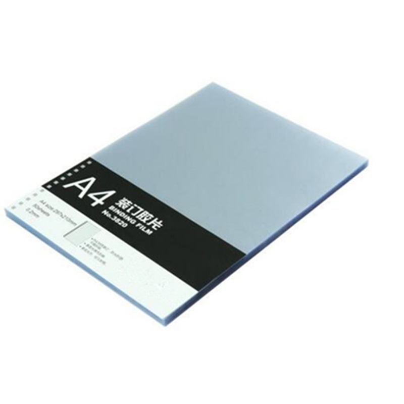 A4 transparent sheet plastic pvc hard binding cover