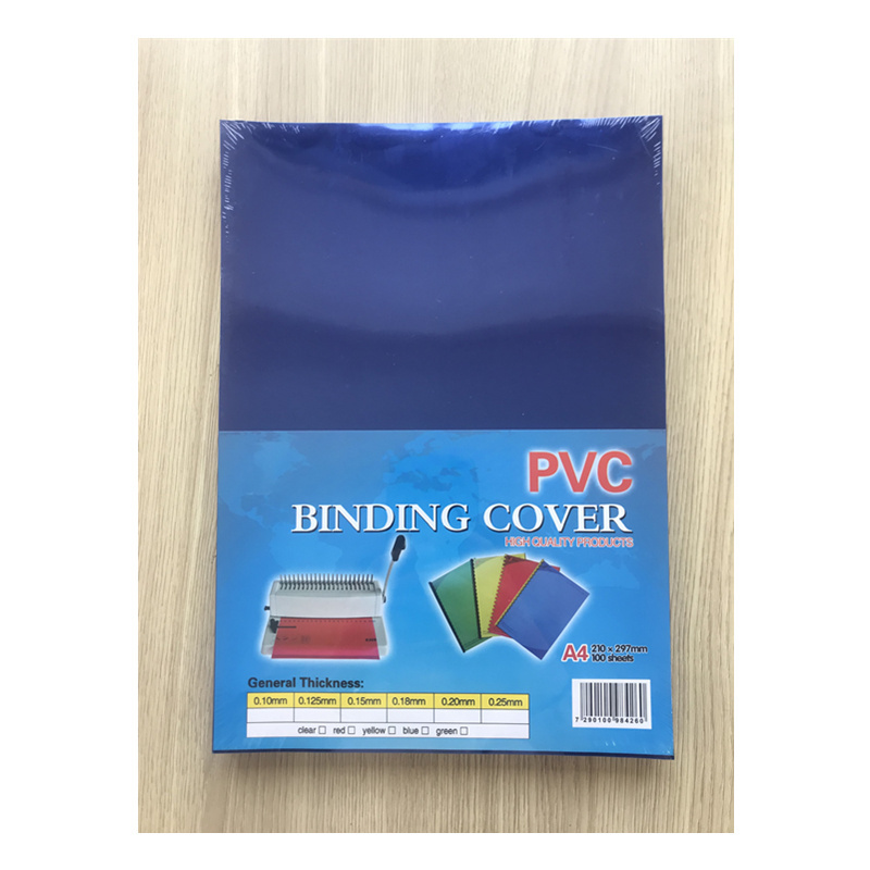 A4 transparent sheet plastic pvc hard binding cover