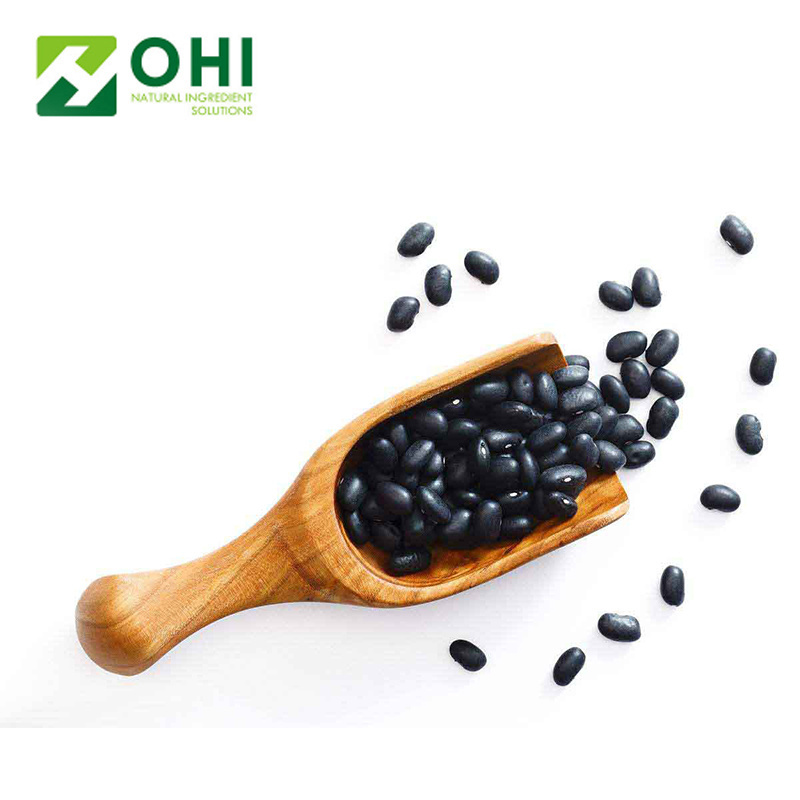 Black bean skin extract black soybean hull extract powder