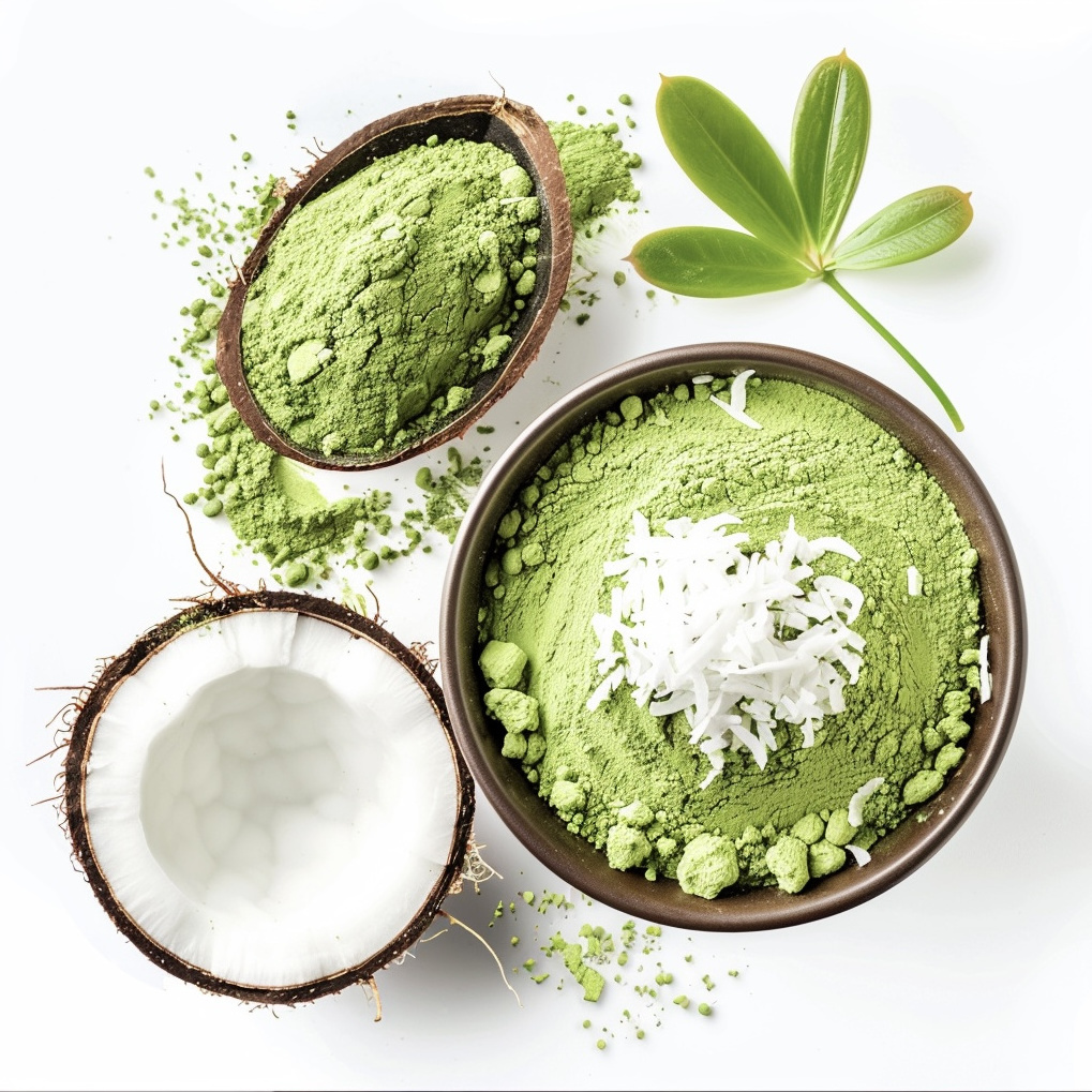 Wholesale Top Grade Organic Coconut Flavour Matcha Powder Green Matcha Tea Powder