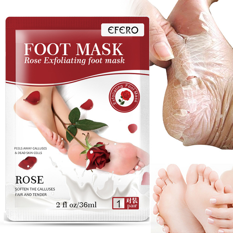 Benen Peel Off Heel Foot Care Patch Tslm2 Oem Rose Hakken Verwijderen Dode Huid Pedicure Peeling Ontgiften Voeten Masker Adults