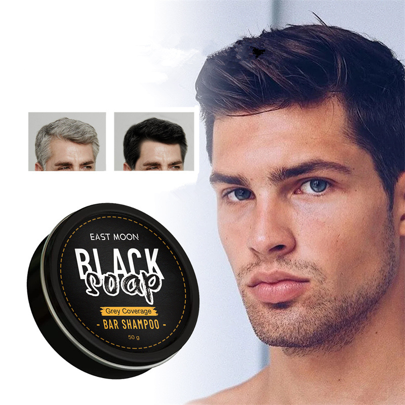 Black Grey Coverage Bar Shampoo Adults Solid Toilet Soap Haino Teko Soap Tws Soap for Noissure Hair