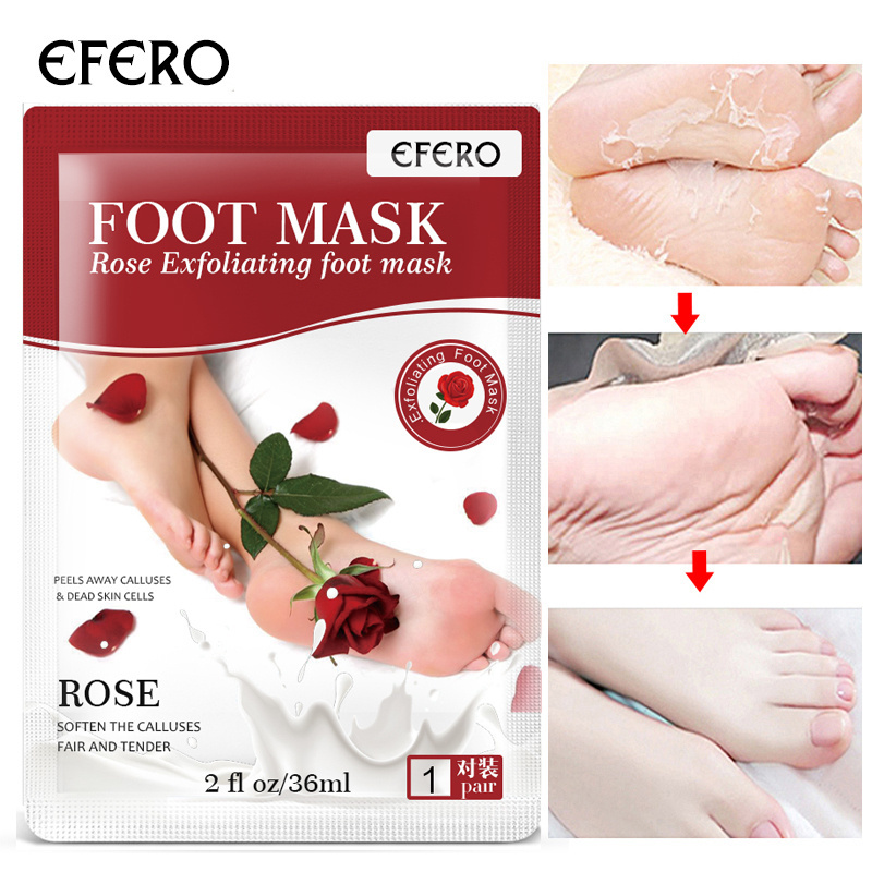 Benen Peel Off Heel Foot Care Patch Tslm2 Oem Rose Hakken Verwijderen Dode Huid Pedicure Peeling Ontgiften Voeten Masker Adults