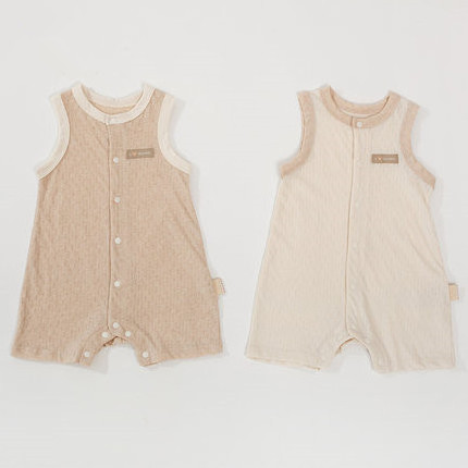 GOTS certified unbleached and undyed organic cotton baby pajamas