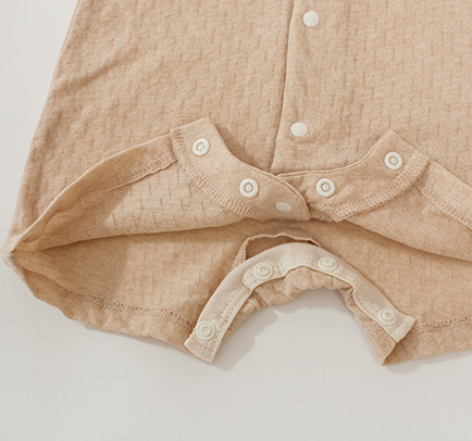 GOTS certified unbleached and undyed organic cotton baby pajamas