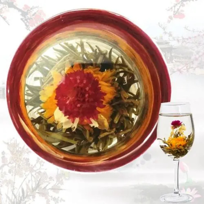 Fragrance 100% Natural Sweet Tastes Water Lily Edible Blooming Healthy Dried Blue Lotus Flower Tea