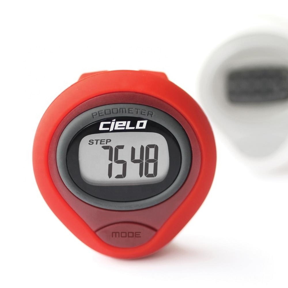 Accurate Pendulum Motion Sensor Big Display Pedometer Step Counter Walking Distance Calorie Exercise Fat Burned Timer