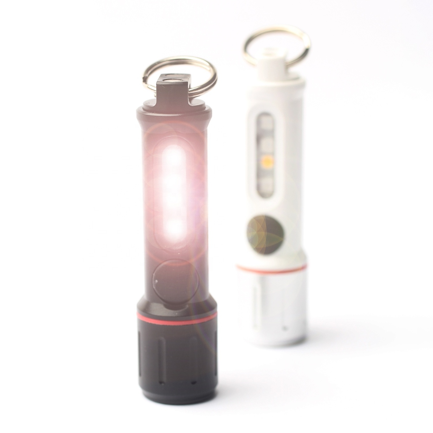 Mini Powerful EDC Keychain Flashlight with Magnet UV 365 Light Powerful 400LM,Rechargeable IP44 Waterproof 4 Modes Flashlight