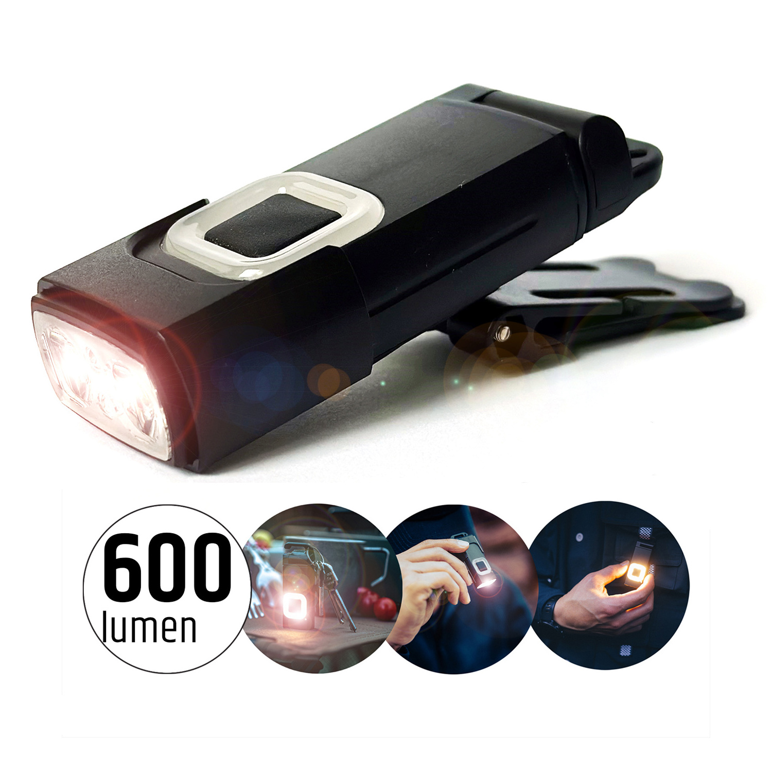 2024 New Design Ultra Bright 600 Lumens Multi-functional Rechargeable led Flashlight/edc Flashlight Headlamp