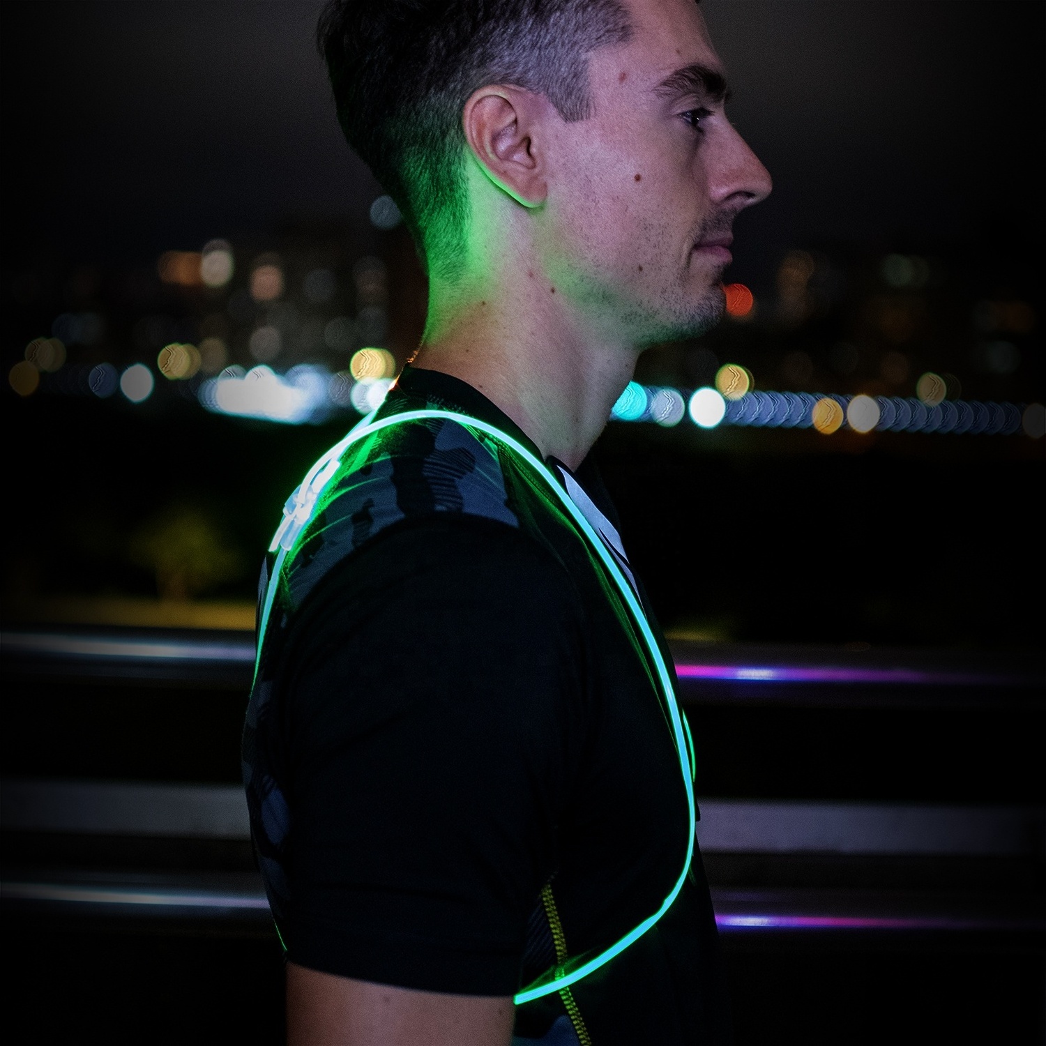 Best 2022 Super Bright USB Rechargeable Flashing LED Reflective Running Vest for Road Safety