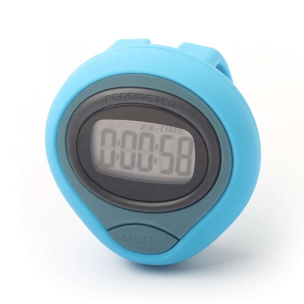 Accurate Pendulum Motion Sensor Big Display Pedometer Step Counter Walking Distance Calorie Exercise Fat Burned Timer