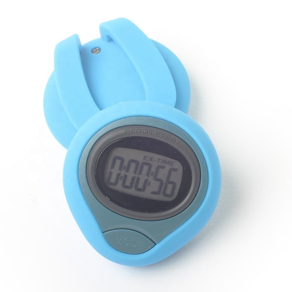 Accurate Pendulum Motion Sensor Big Display Pedometer Step Counter Walking Distance Calorie Exercise Fat Burned Timer