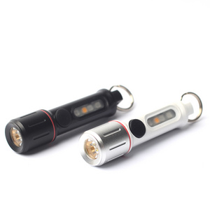 New style Type C Rechargeable Handheld Mini Portable Torch Light EDC Keychain Flashlight