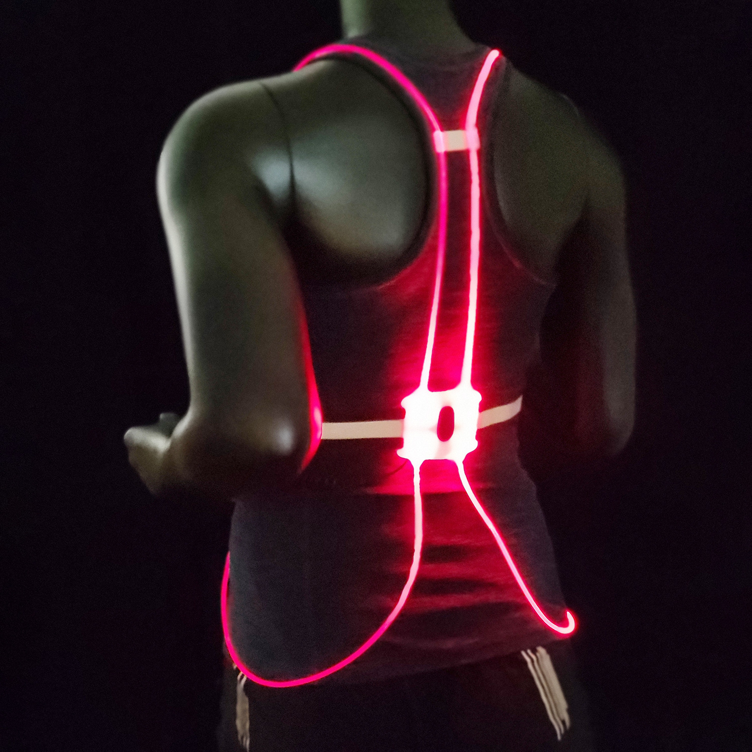 2022 New Safety Reflective fluorescent vest with Front Light