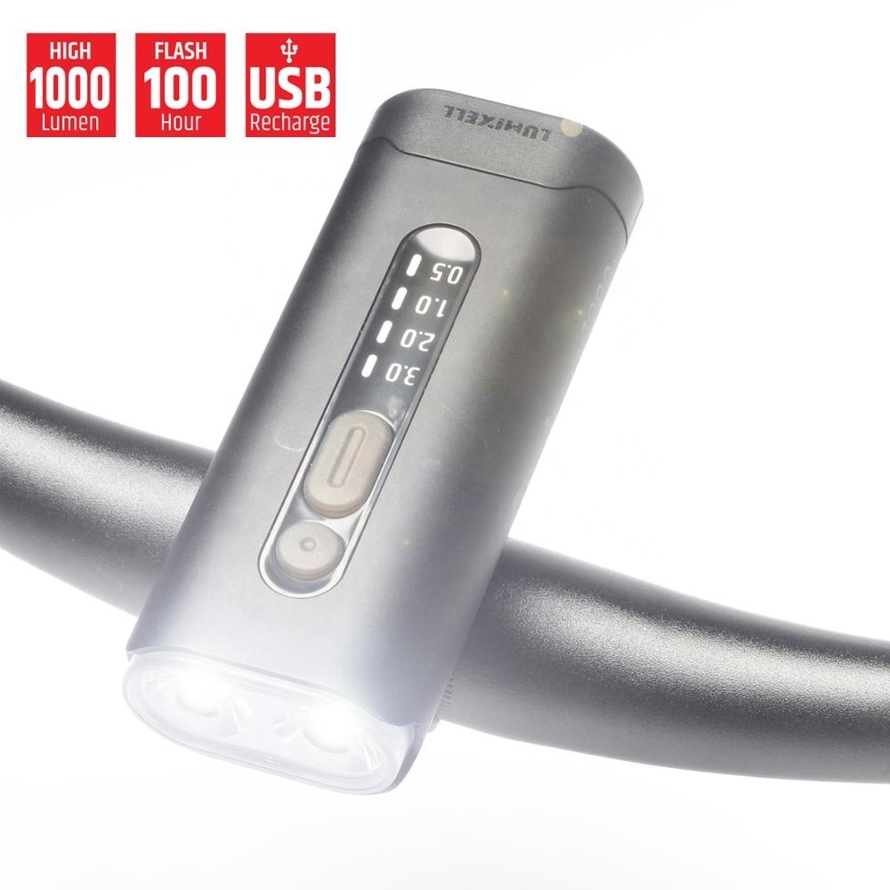 New Arrivals 2020 bike light usb rechargeable headlight 1000 Lumen with smart bicycle mount