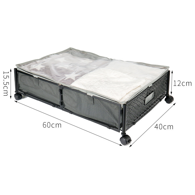 Under Bed Storage With Wheels Storage Bins For Bedroom Rolling Under The Bed Clothes Shoe Storage Container