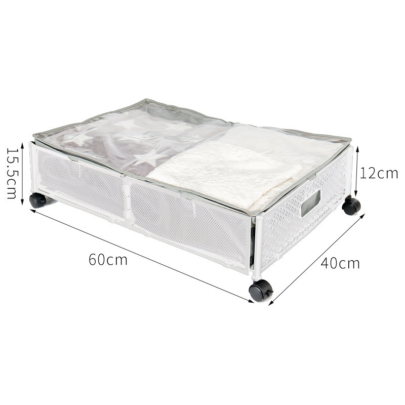 Under Bed Storage With Wheels Storage Bins For Bedroom Rolling Under The Bed Clothes Shoe Storage Container