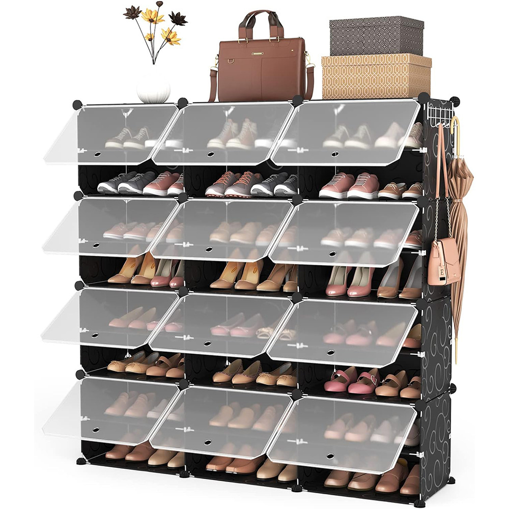 Custom Size 36 pair Shoe Rack Stackable Organizer Shoe Rack furniture cabinet for shoes