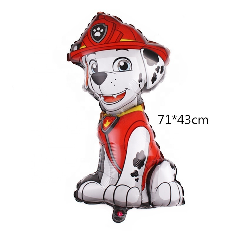 Wang Wang Team patrol Party Husky Bulldog Shepherd Labrador Cockapo Siberian Sled corgi inflatable Dog Reed paw balloon set