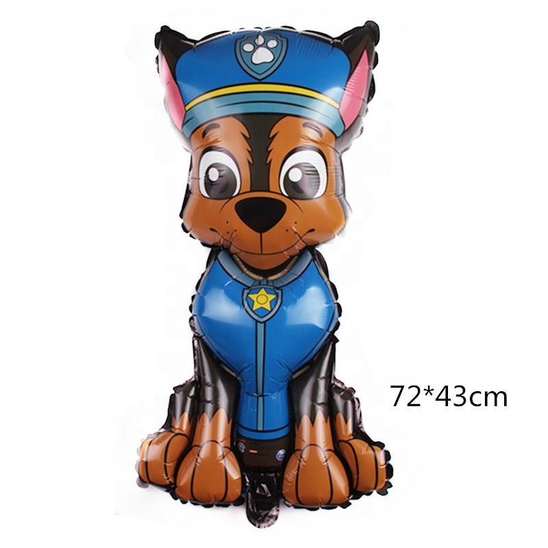 Wang Wang Team patrol Party Husky Bulldog Shepherd Labrador Cockapo Siberian Sled corgi inflatable Dog Reed paw balloon set