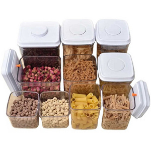 Multiple Size Home Clear Organizer Bins Kitchen Organization Pop Up Airtight Food Storage Containers