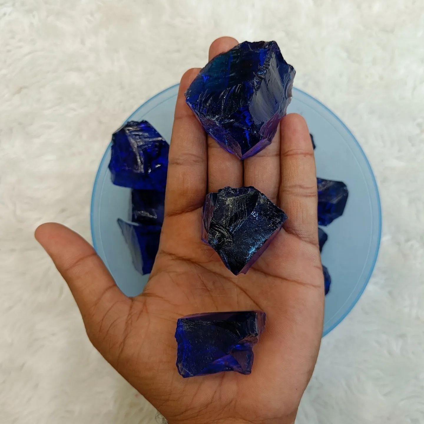 High Quality Bulk Blue Obsidian Rough And Raw Stone For Healing And Feng Shui Stones Crystal Crafts From India By OCA