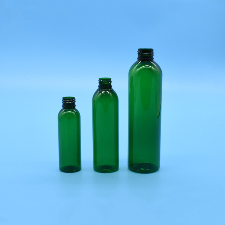 4oz 8 oz 16 oz White Black Green Blue Empty Bottles or PET Plastic Cosmo Bullet Round Bottle for Oils