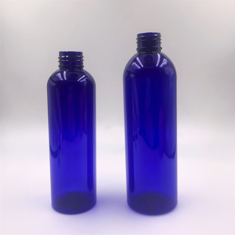 4oz 8 oz 16 oz White Black Green Blue Empty Bottles or PET Plastic Cosmo Bullet Round Bottle for Oils