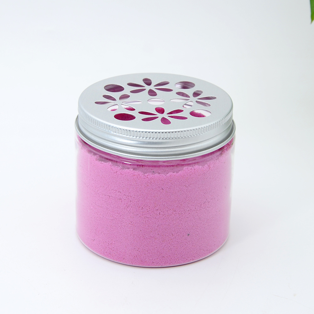 Aluminum cosmetic jar for air freshener cream packaging Transparent wide mouth plastic jar with hollow hole cover