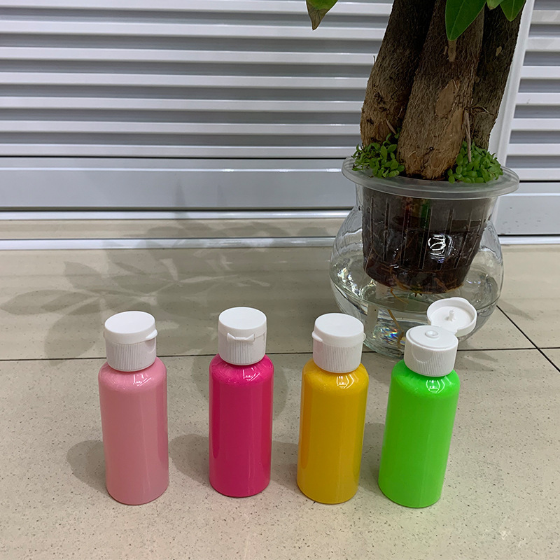 Pink Color Body Wash cosmetic bottle 30ml travel size Clear 30ml plastic hotel shampoo dispenser bottle with Flip Top Lid Cap