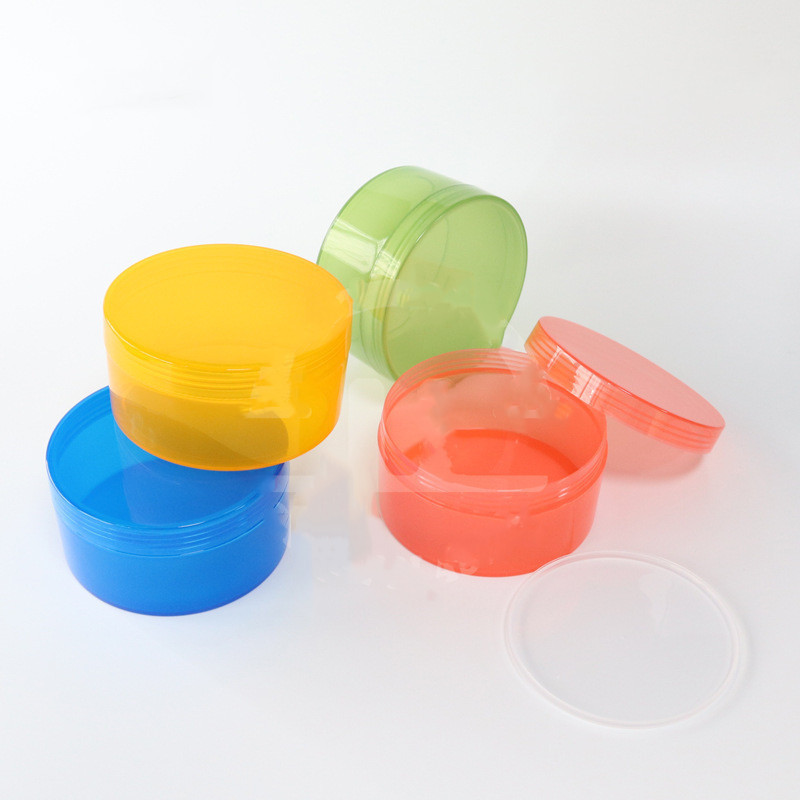 Empty Clear PP plastic Slime Jars and Slime Containers with Lids