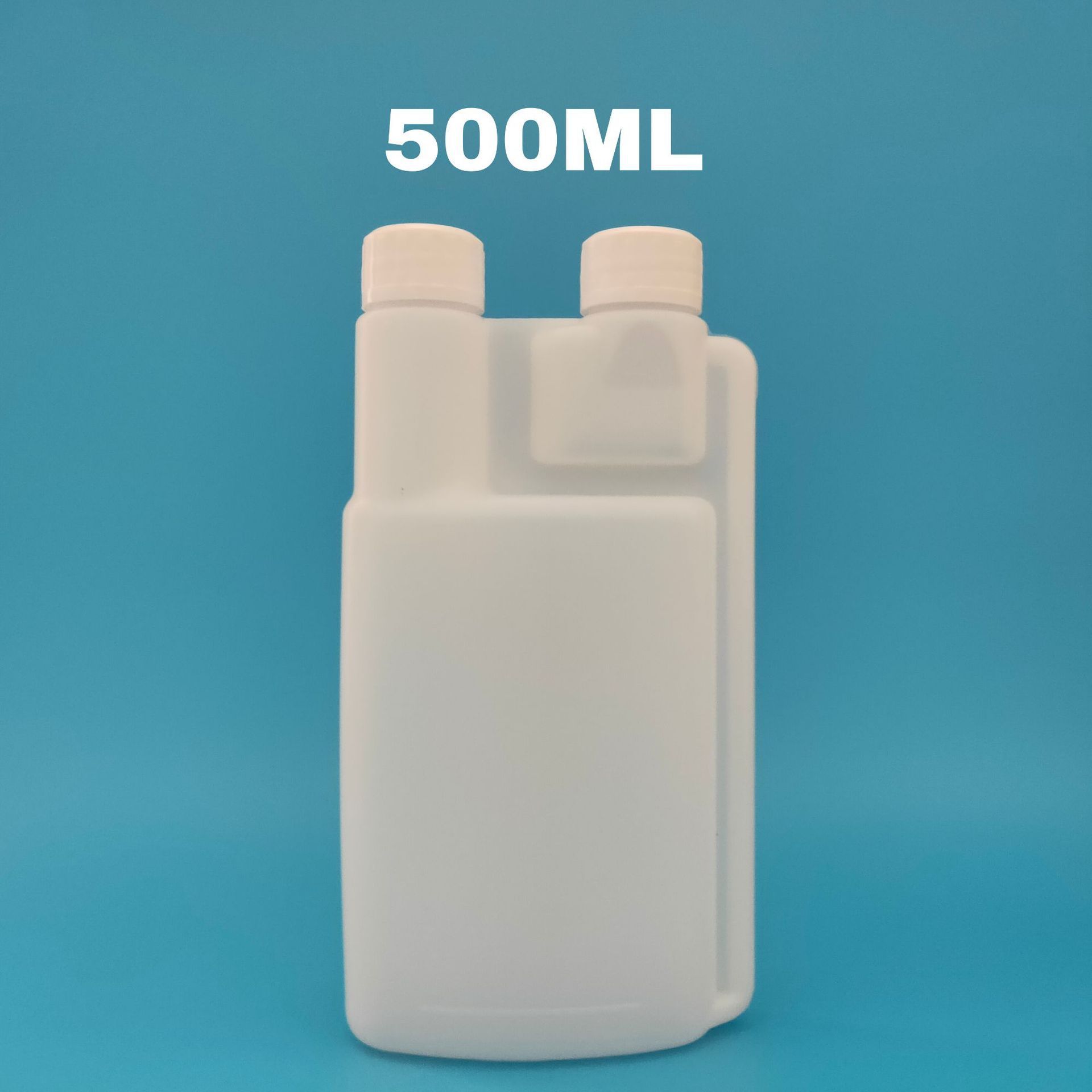 Twin Neck Bottle Double Neck 100ml 250ml 500ml 1000ml HDPE LDPE Plastic Farm Veterinary Pet Animal Liquid Medicine Dosing Bottle