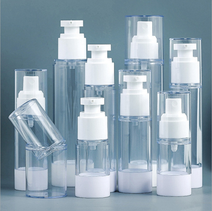 Small Refillable PP Luxury Airless Pump Bottle Cream Serum Lotion Pump Dispenser Vacuum Airless Bottle