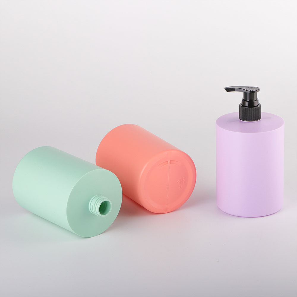 500ml HDPE Pink Blue Green Ombree Color Shampoo Conditioner Body Wash Lotion Bottle with Pump Dispenser