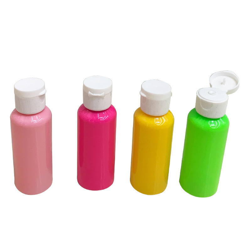 Pink Color Body Wash cosmetic bottle 30ml travel size Clear 30ml plastic hotel shampoo dispenser bottle with Flip Top Lid Cap