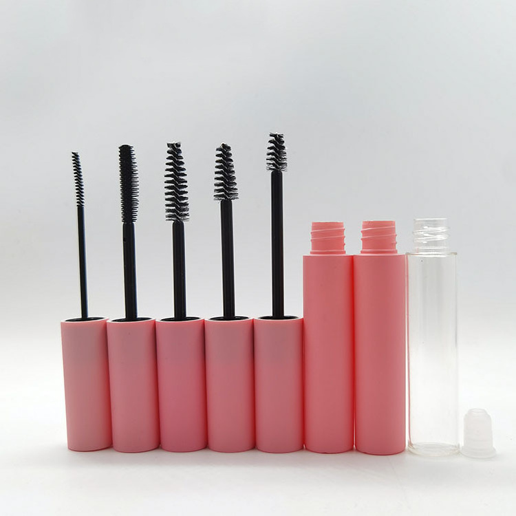 5ml 10ml Pink Plastic Mascara Tube Packaging Container With Nylon Brush Eyeliner Empty Eyebrow Gel Tubes Eyelash Glue Bottle