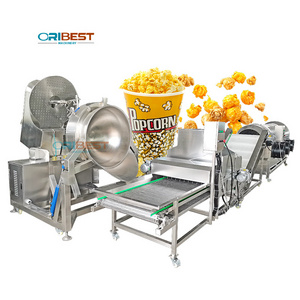 Snacks production machine popcorn caramel sweet popcorn machine ball popcorn making machine