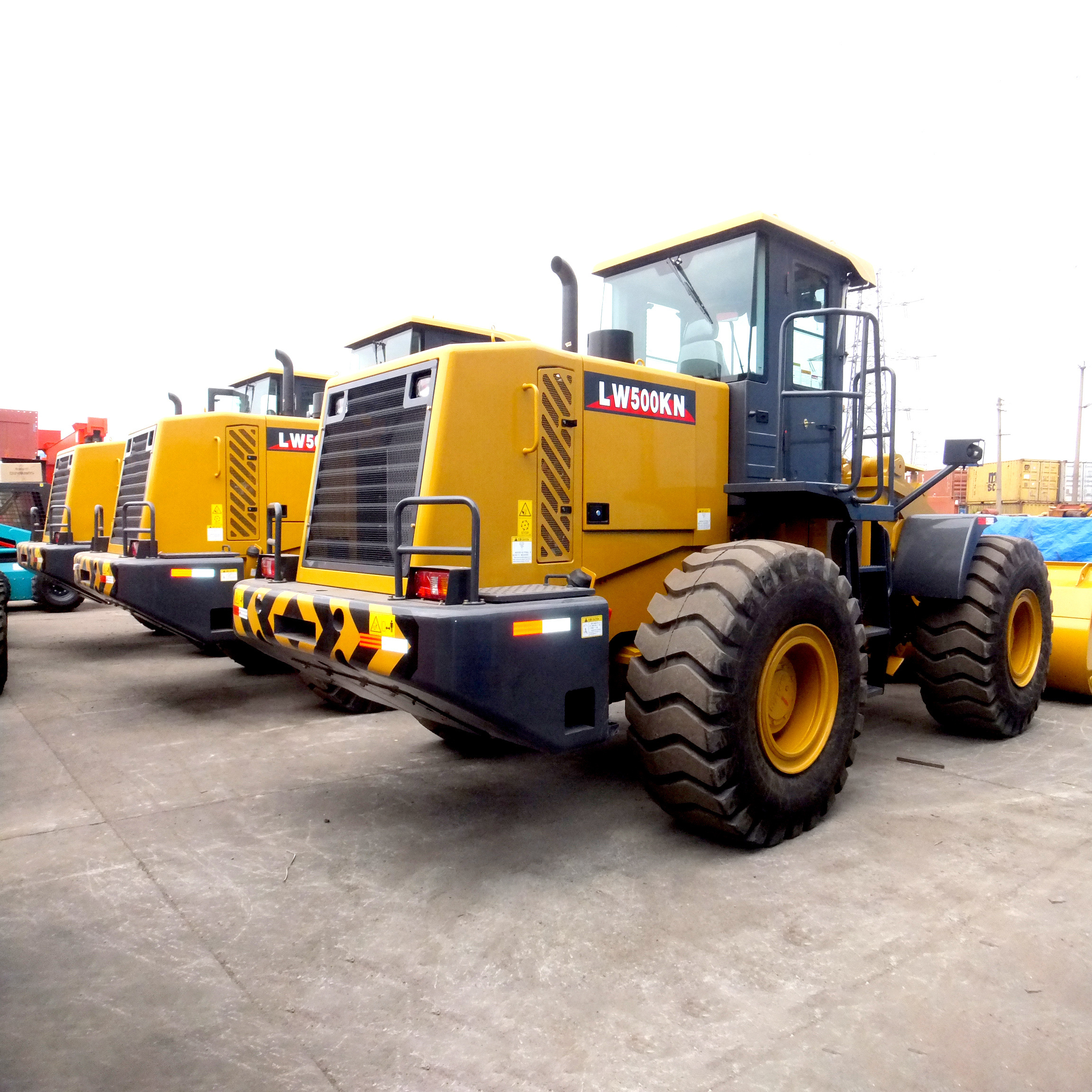 6ton Wheel Loader Lw600kn With Tyre Protection Chains within Earthmoving Machinery